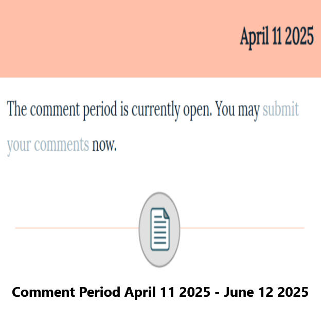 Gillette Comment Period April 11, 2025 - June 12, 2025